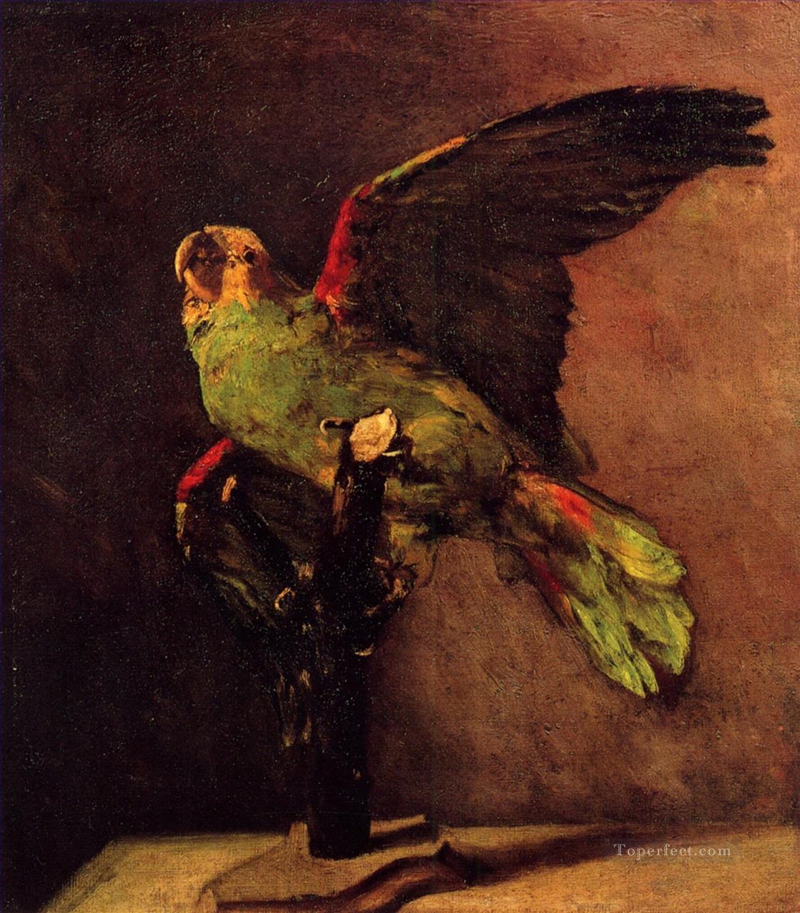 vincent van gogh le perroquet vert 1886 oiseaux Peintures à l'huile